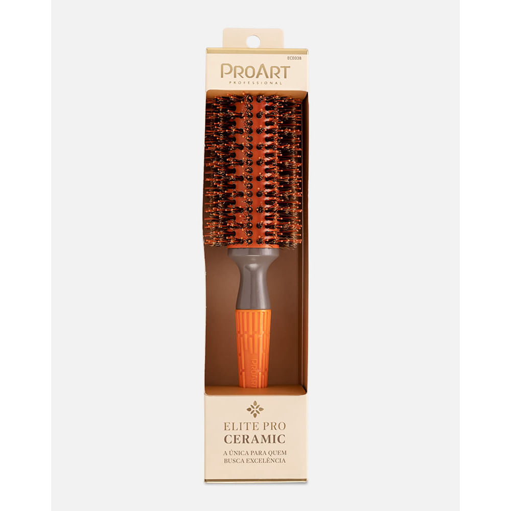 Escova Profissional Cerâmica Elite Pro ProArt 34mm Laranja Pro