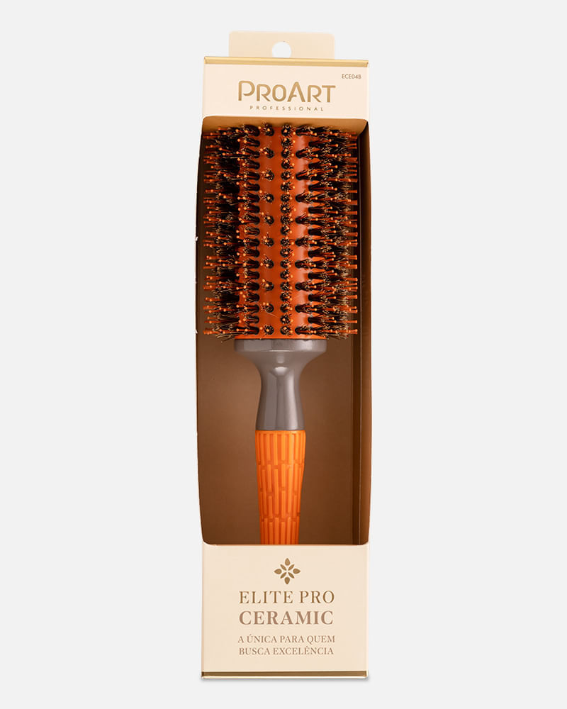 Escova Profissional Cerâmica Elite Pro ProArt 43mm Laranja Pro