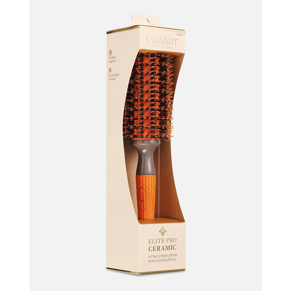 Escova Profissional Cerâmica Elite Pro ProArt 34mm Laranja Pro