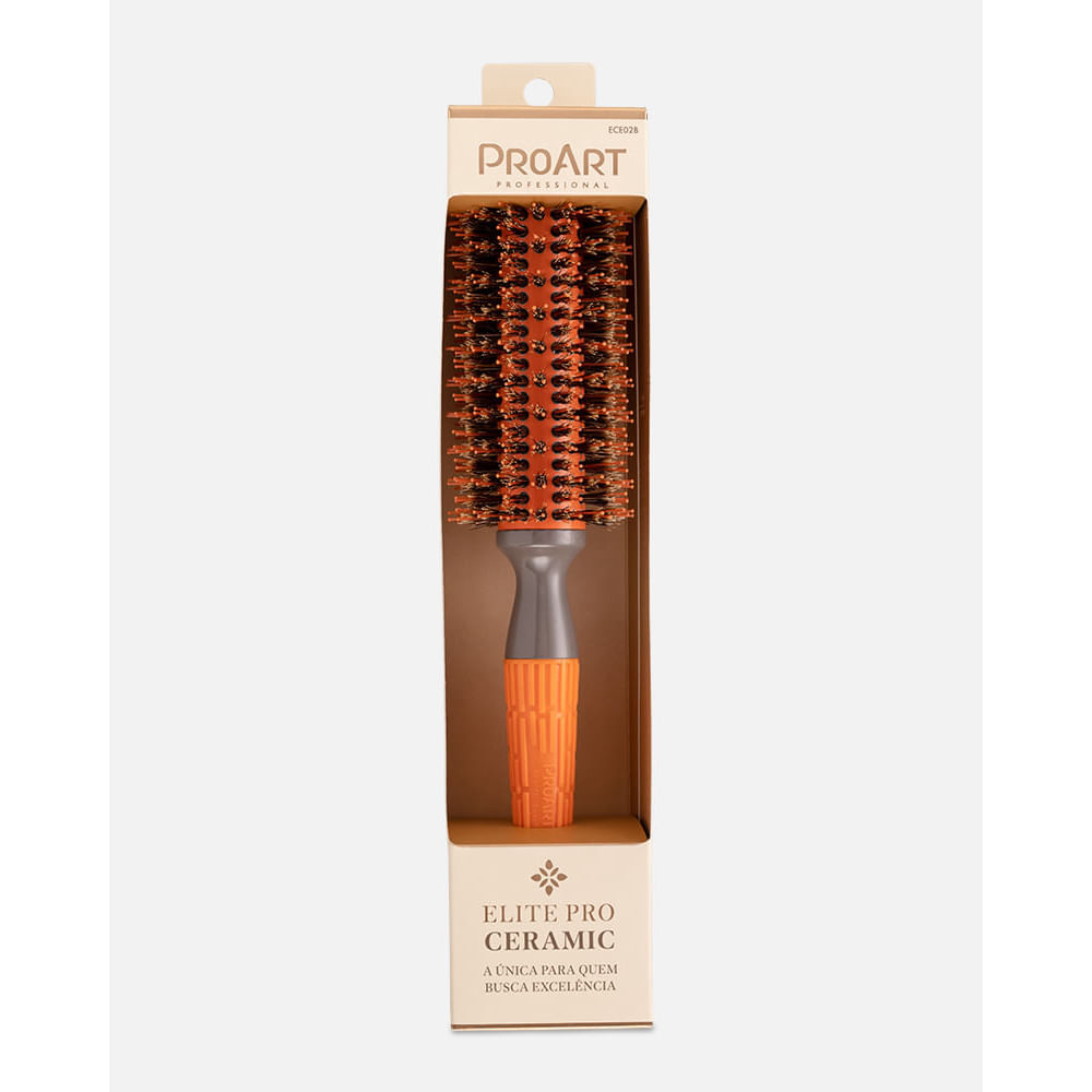 Escova Profissional Cerâmica Elite Pro ProArt 27mm Laranja Pro