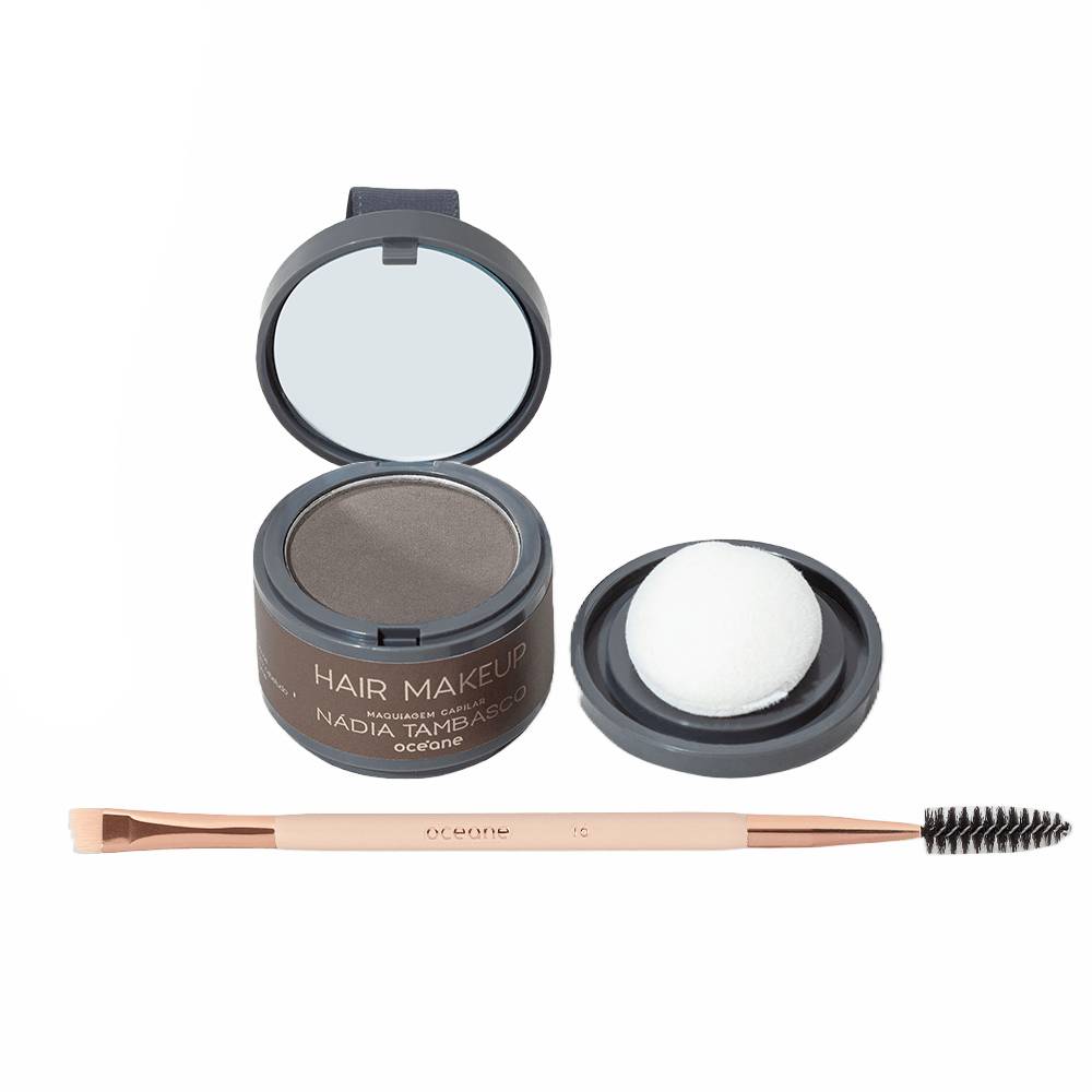 Kit Océane Maquiagem Capilar + Pincel Para Sobrancelhas