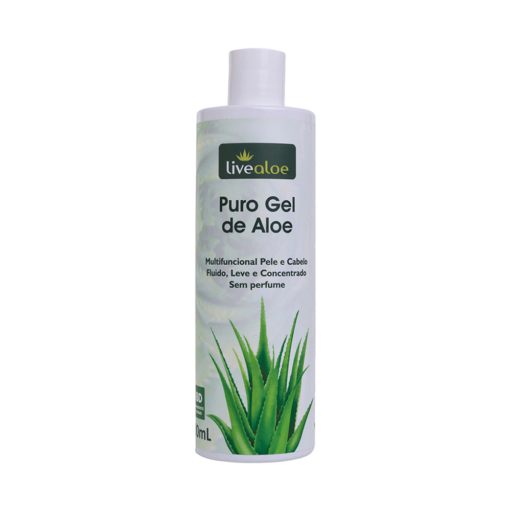 Puro Gel Livealoe Babosa Multifuncional Natural De Aloe 500Ml