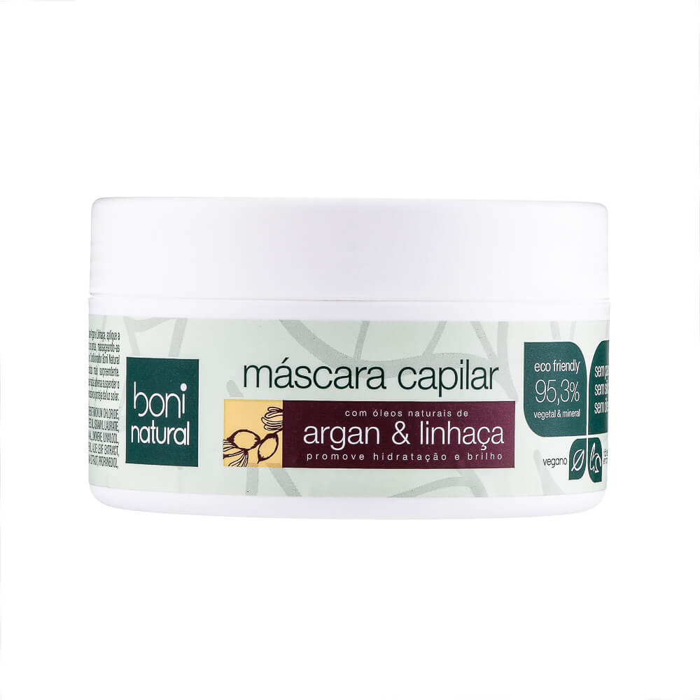 Máscara De Tratamento Boni Natural Argan E Linhaça 250G