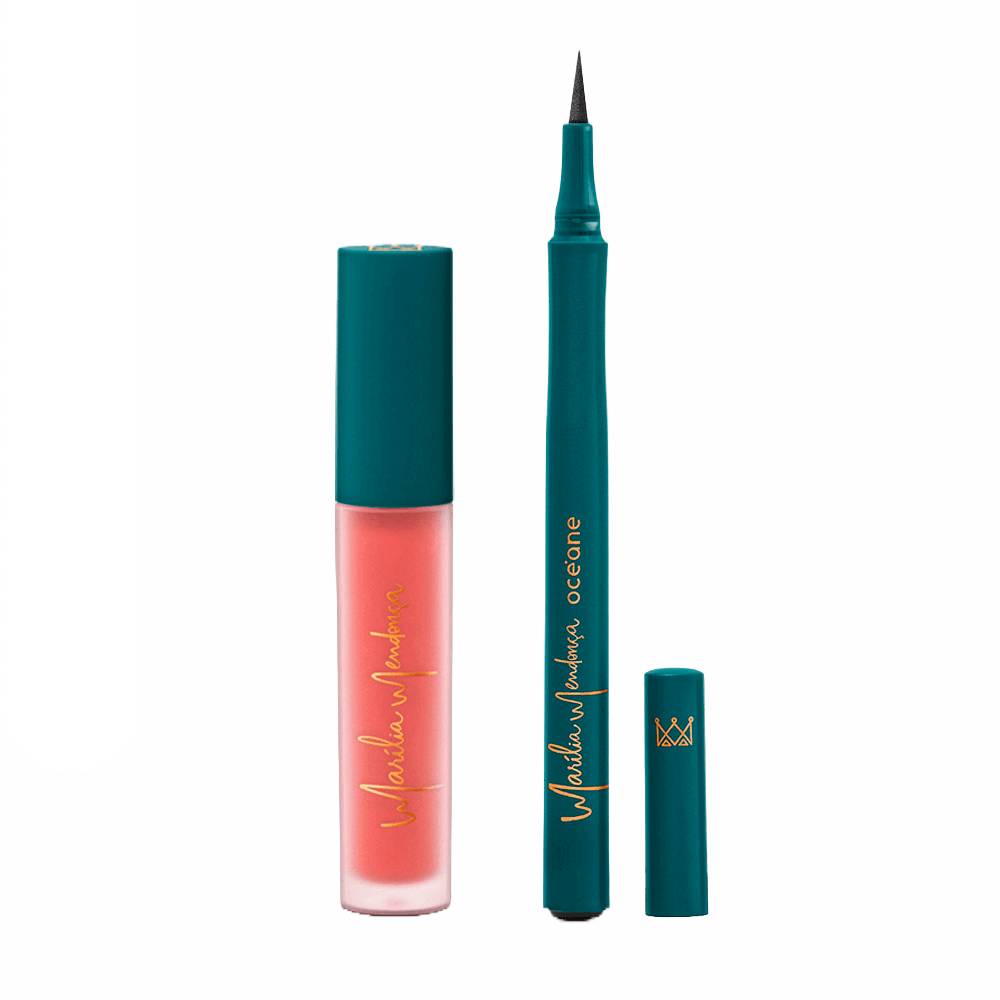 Kit Marília Mendonça By Océane Batom Líquido Nude + Caneta Delineadora
