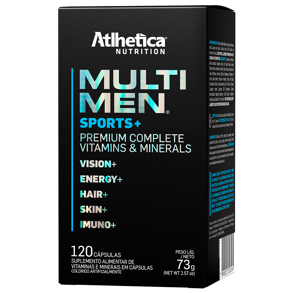 Multimen Sports+ Atlhetica Nutrition 120 Cápsulas