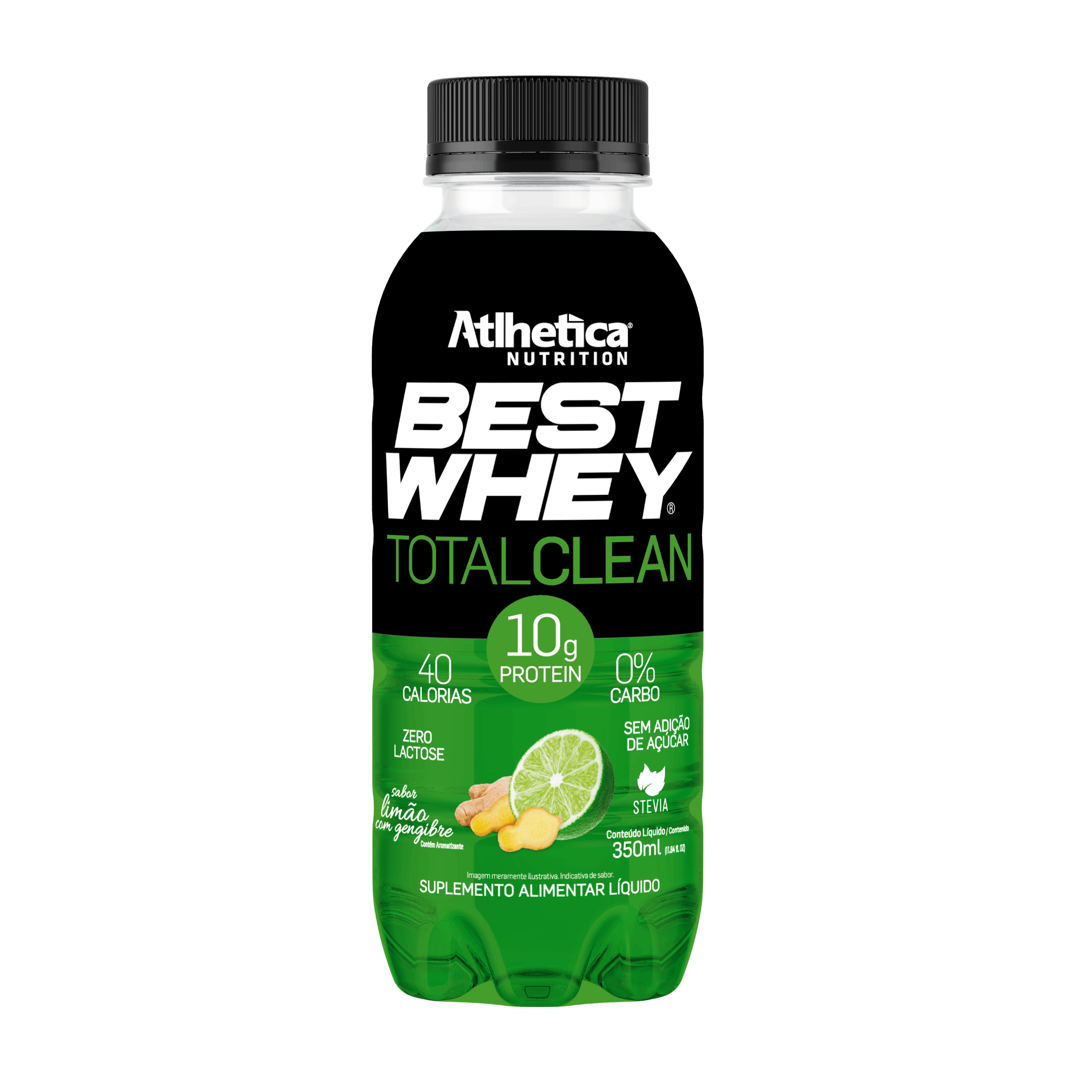 Best Whey Limão Com Gengibre Total Clean Atlhetica Nutrition 350Ml