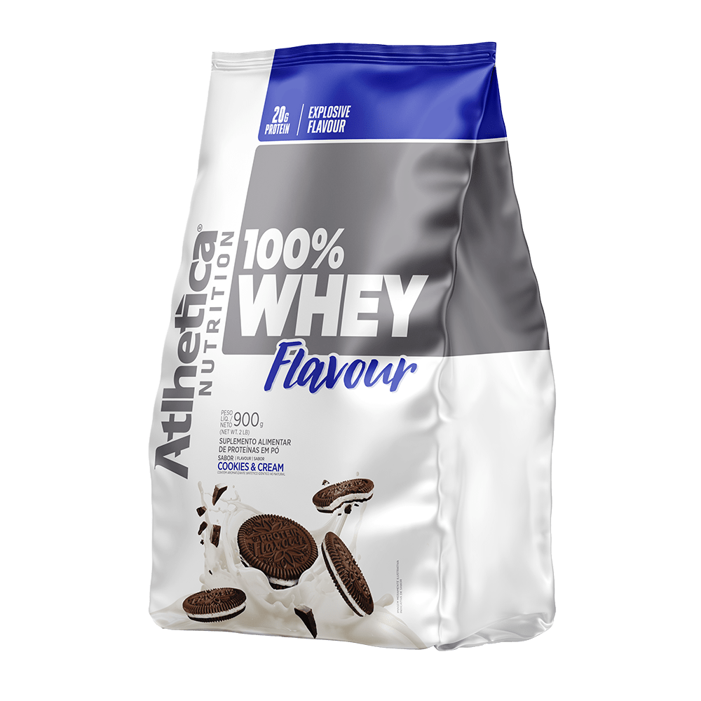 100% Whey Flavour Cookies & Cream Atlhetica Nutrition 900g