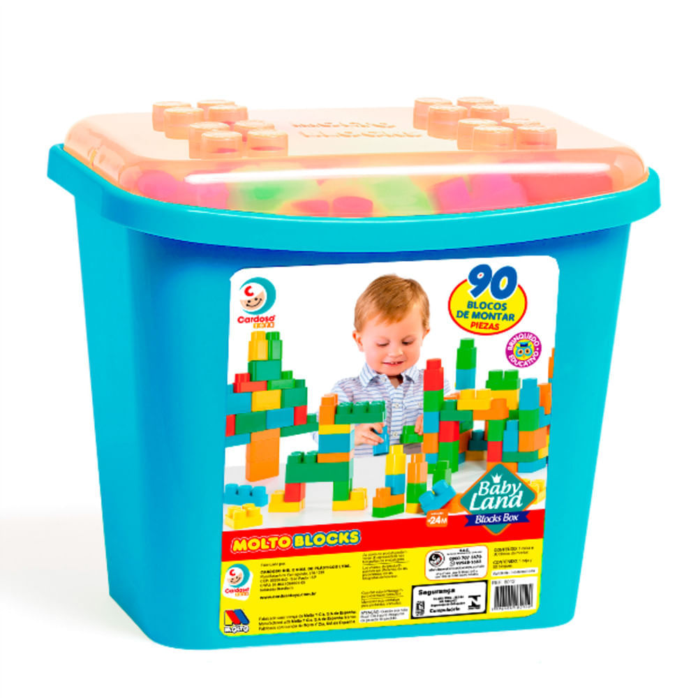 Baby Land - Blocks Box 90 Blocos - Menino - Cardoso