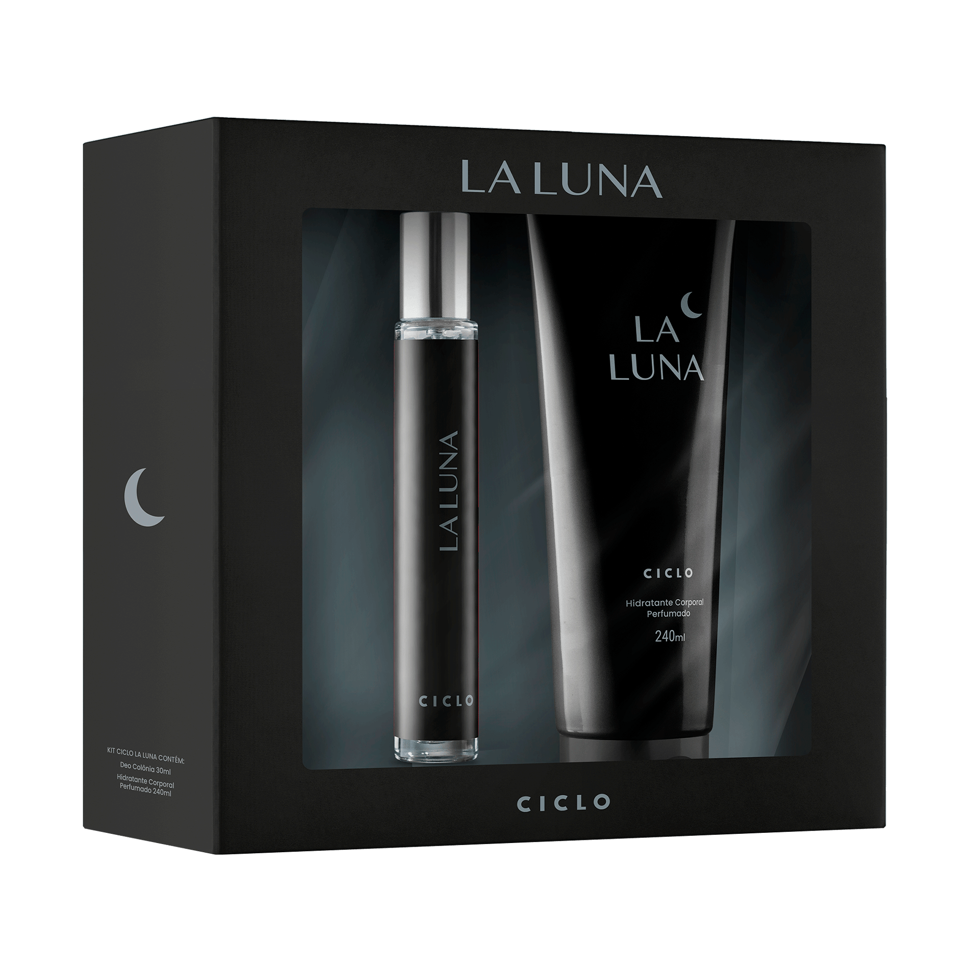 Estojo La Luna Deo Colônia 30ml + Loção Hidratante 240ml Ciclo Cosméticos