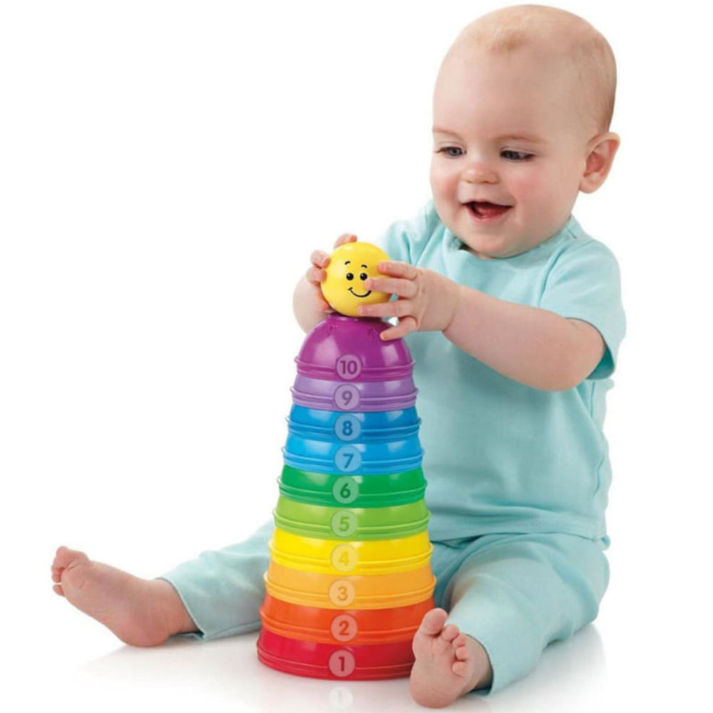 Potinhos Empilhar & Rolar Brilliant Basics Fisher-Price