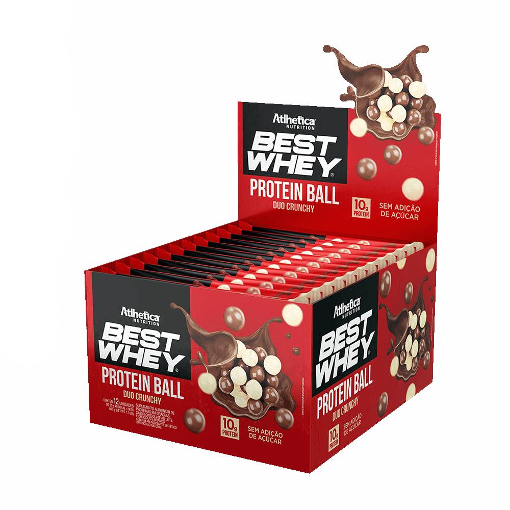 Best Whey Protein Ball Duo Atlhetica Nutrition 12 Sachês De 50g