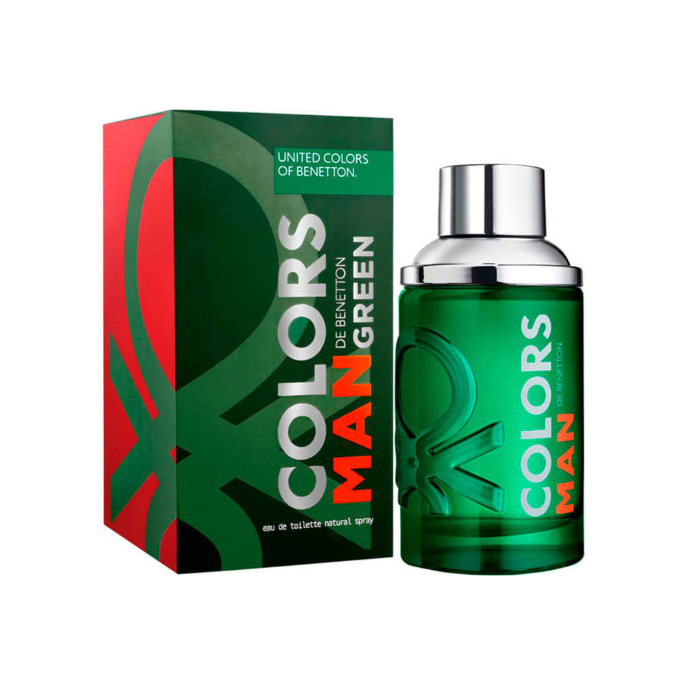 Benetton Colors Man Green Eau De Toilette Perfume Masculino 100Ml