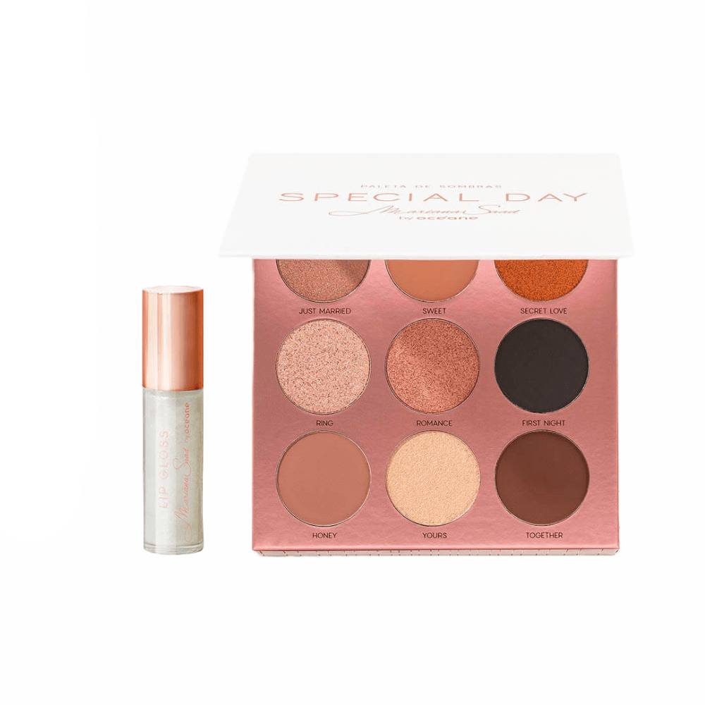Kit Mariana Saad By Océane Paleta De Sombras Special Day + Brilho Labial