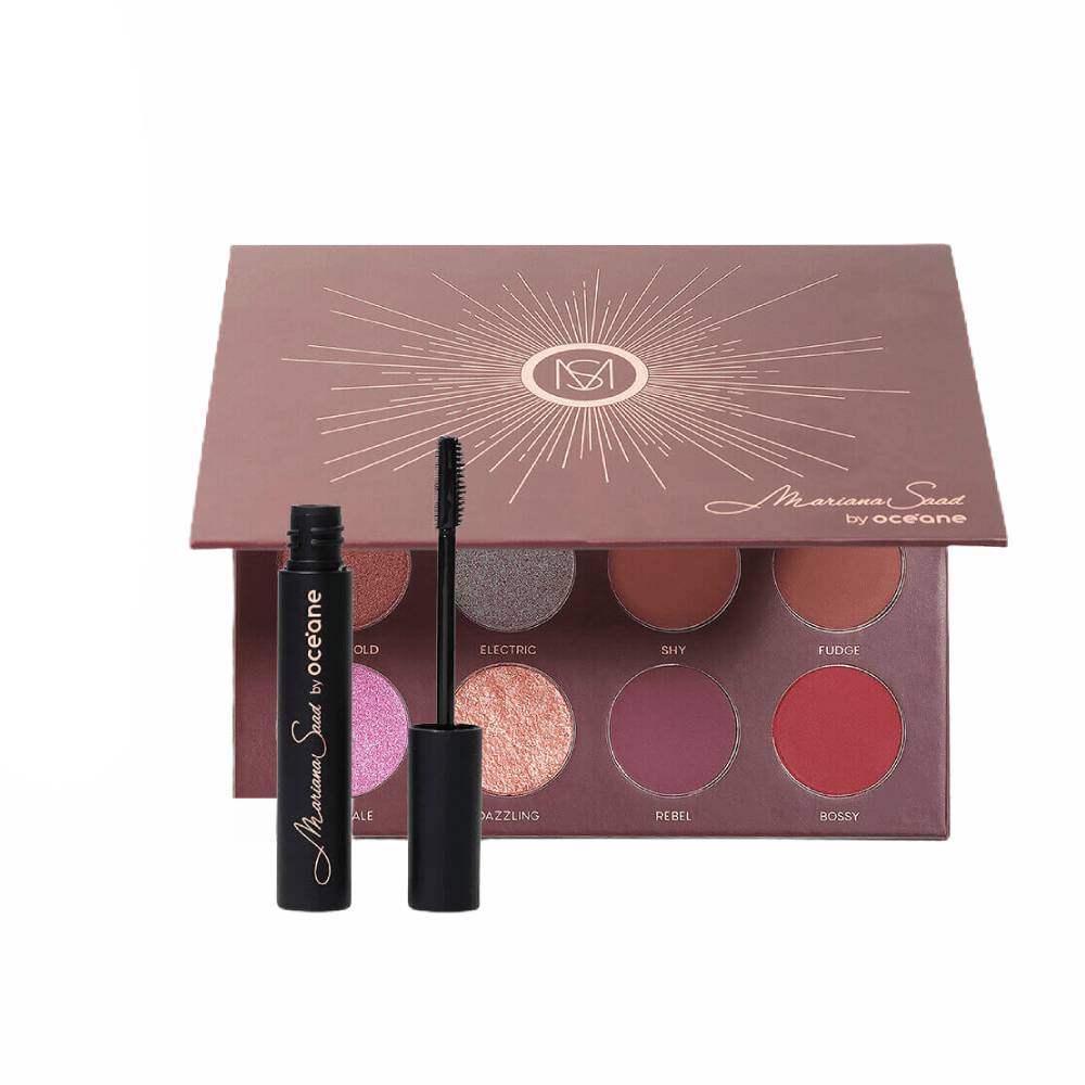 Kit Mariana Saad By Océane Gel De Sobrancelha + Paleta De Sombras 12 Shades