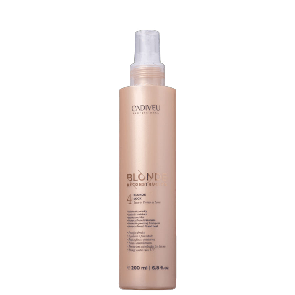 Leave-in Cadiveu Com Filtro Solar Blonde Reconstructor Blonde Lock 200ml