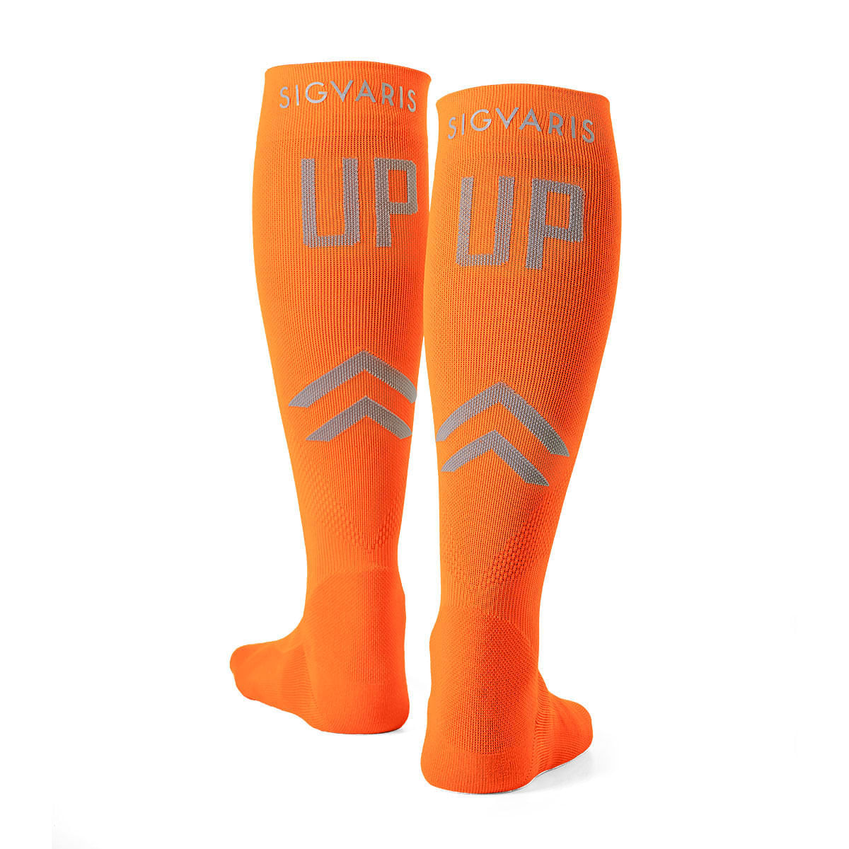 Meia de Compressão UP25 Sigvaris Laranja Neon Sport Tamanho P3