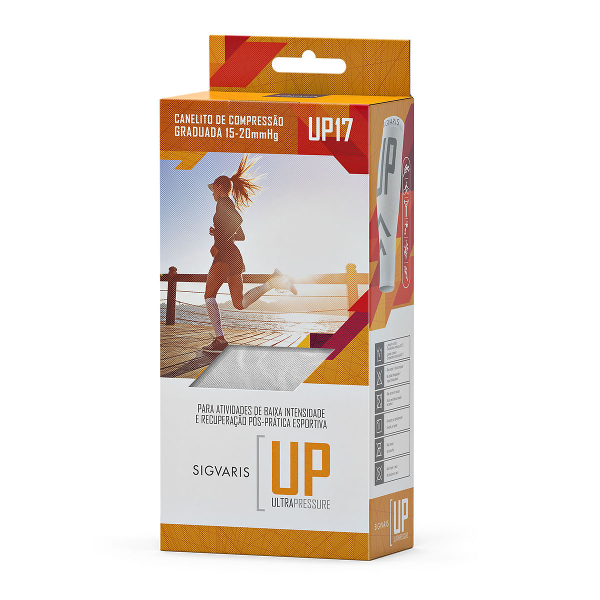Canelito de Compressao UP17 Sigvaris Preto Tamanho P2