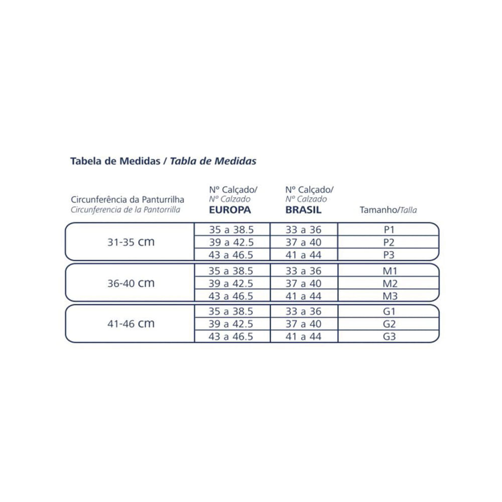 Canelito de Compressao UP17 Sigvaris Preto Tamanho P2