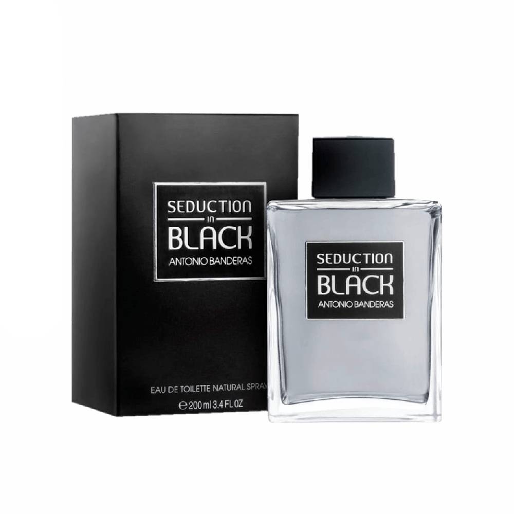 Antonio Banderas Seduction Black for Men Eau de Toilette Perfume Masculino 200 ml