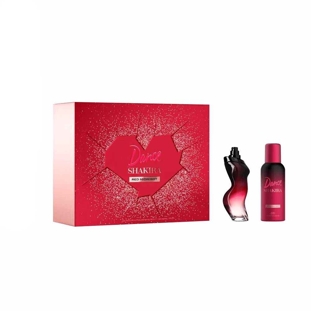 Kit Shakira Dance Red Midnigth Eau De Toilette 80Ml + Desodorante Spray 150Ml