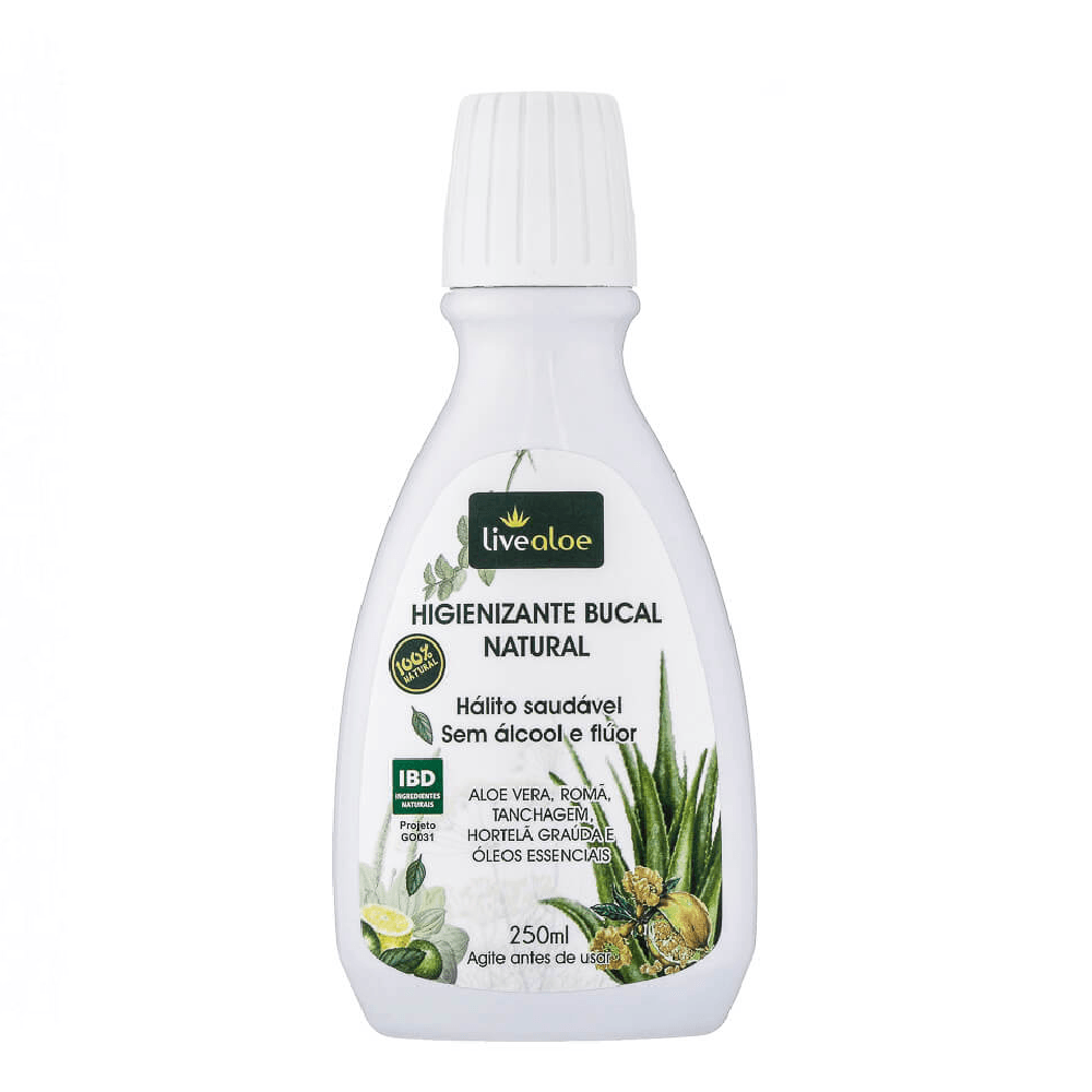 Enxaguante Bucal Natural Livealoe 250ml