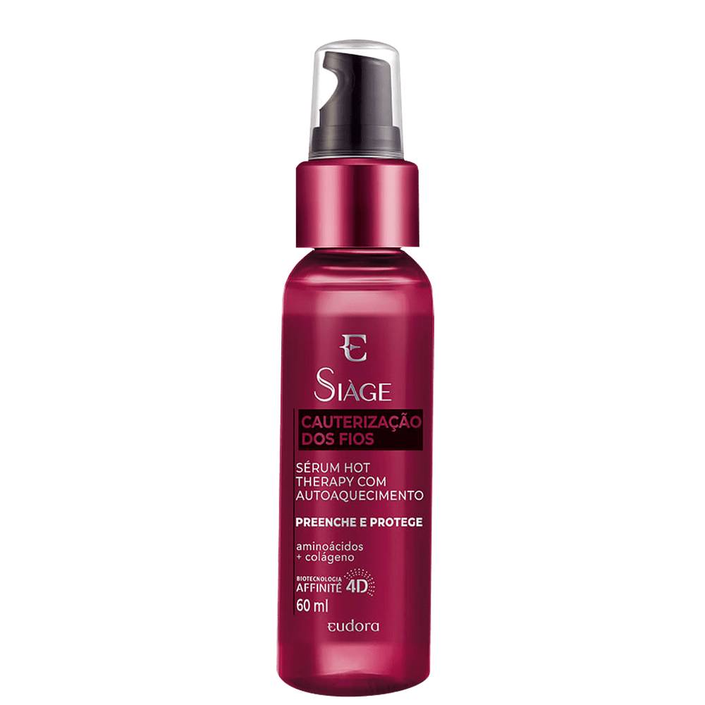 Sérum Capilar Eudora Siàge Cauterização dos Fios Hot Therapy 60ml