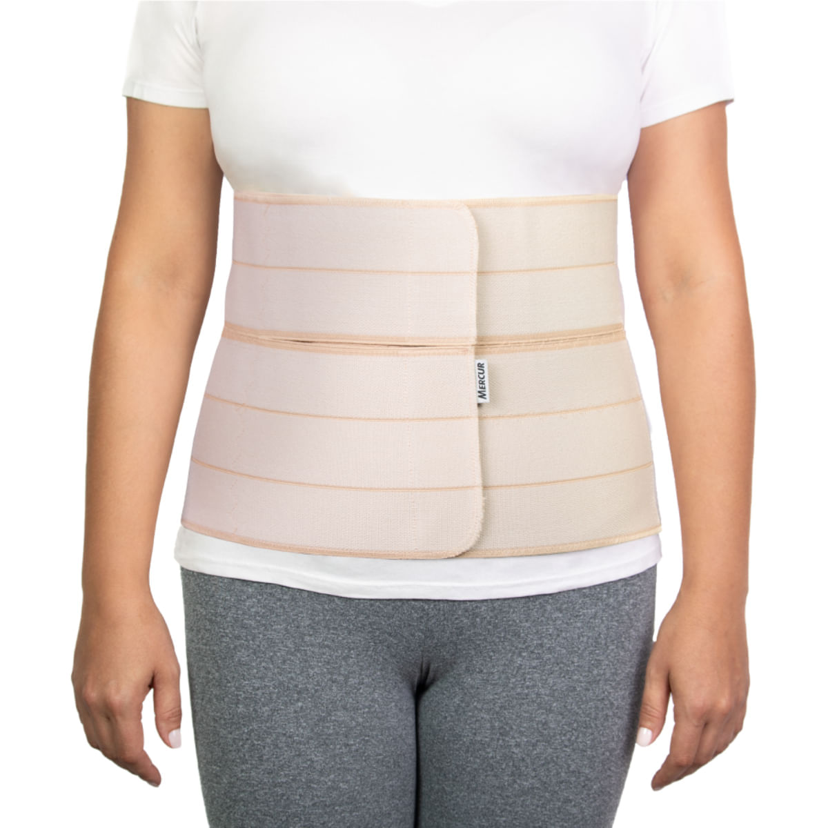 Cinta Abdominal Com Fechamento Duplo Mercur Bc 0082-25c140