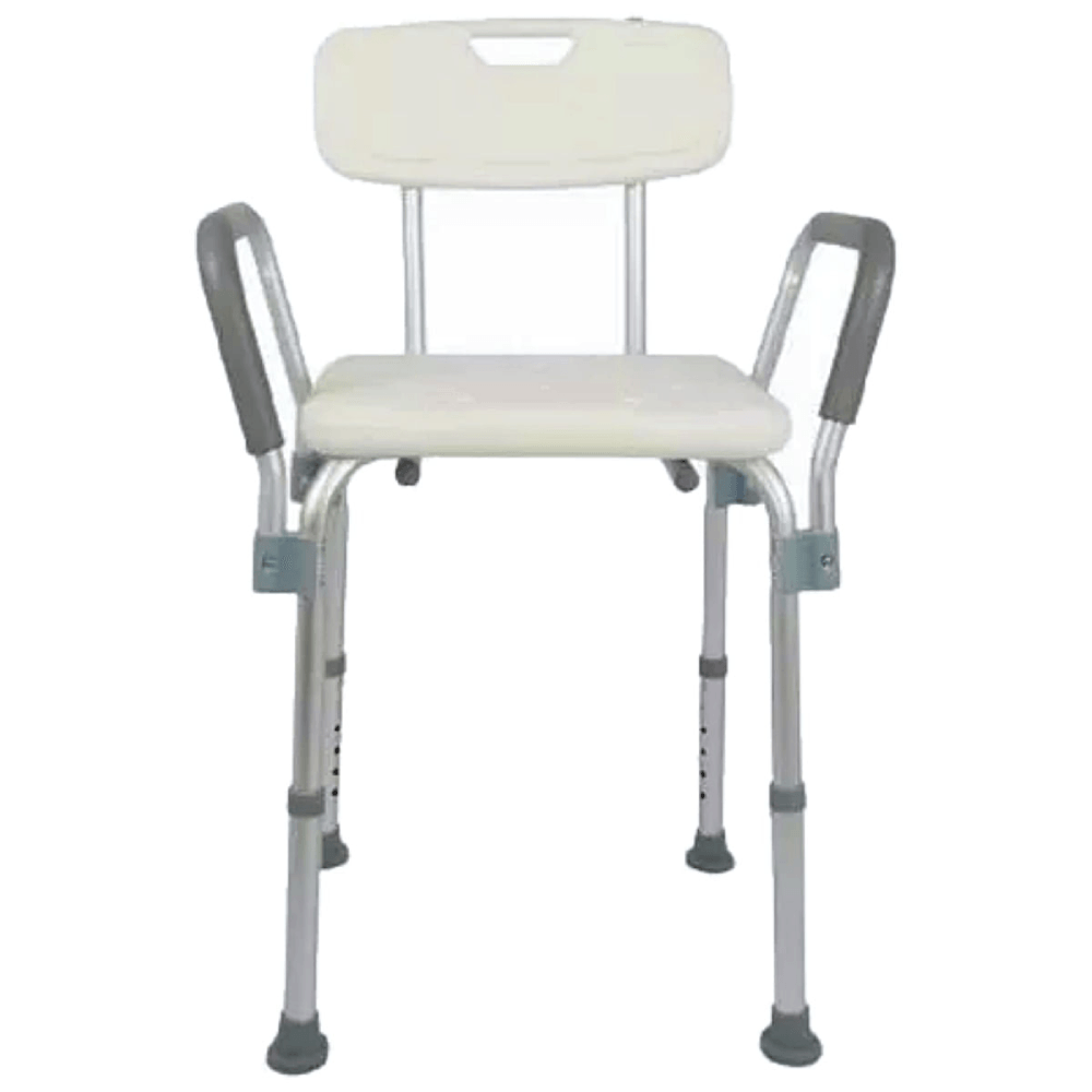 Banco Para Banho Com Encosto E Apoio Para Braço Sc202 Hidrolight