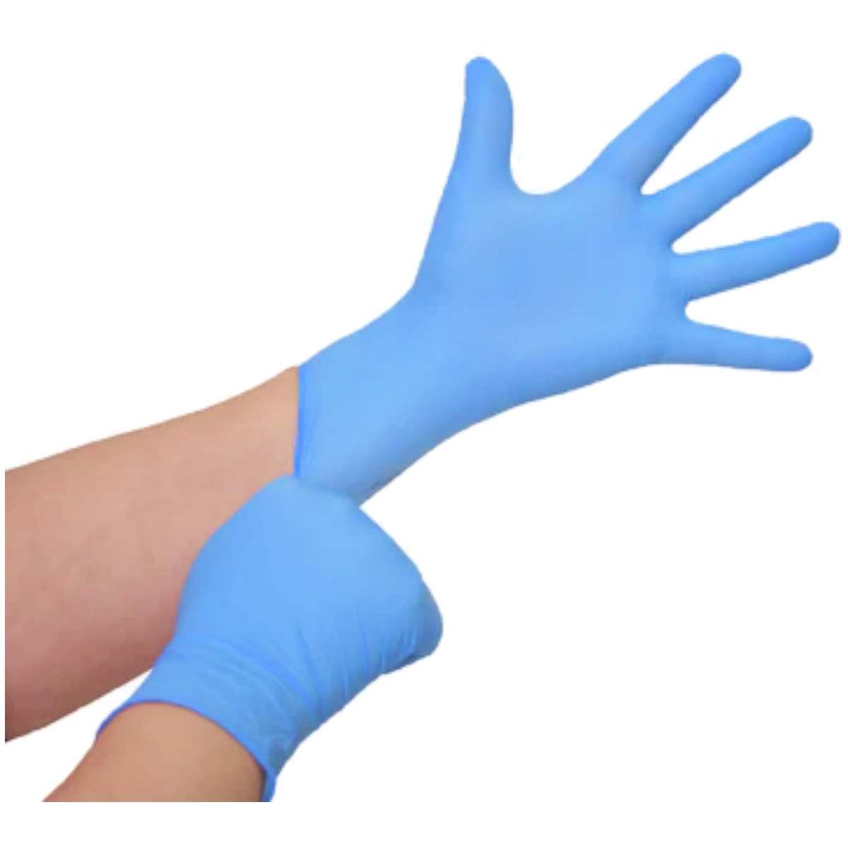 Luva Nitrílica Medix Sem Pó Azul Tam P 100 luvas