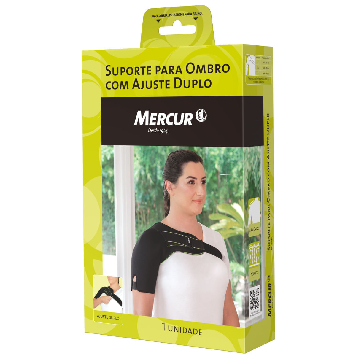 Suporte para Ombro com Ajuste Duplo Mercur Tamanho M