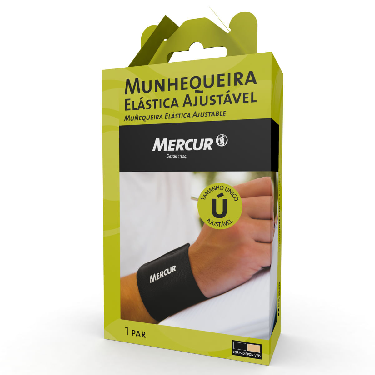 Munhequeira Elástica Mercur Preta