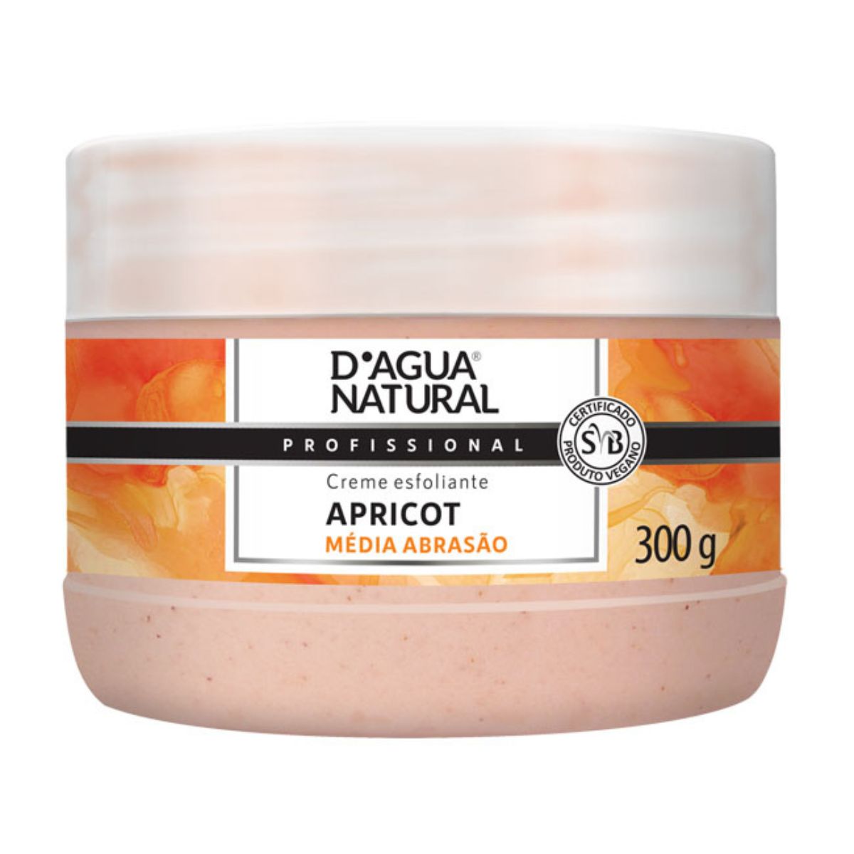 Creme Esfoliante Apricot Média Abrasão D'Água Natural 300g