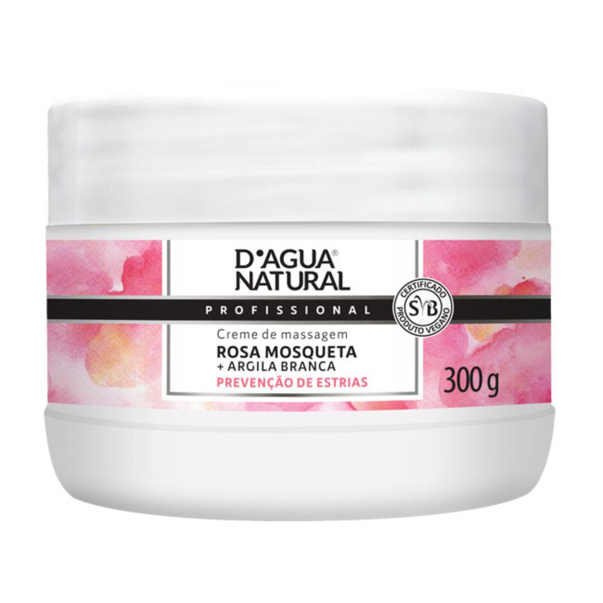 Creme de Massagem Rosa Mosqueta D'Água Natural 300g