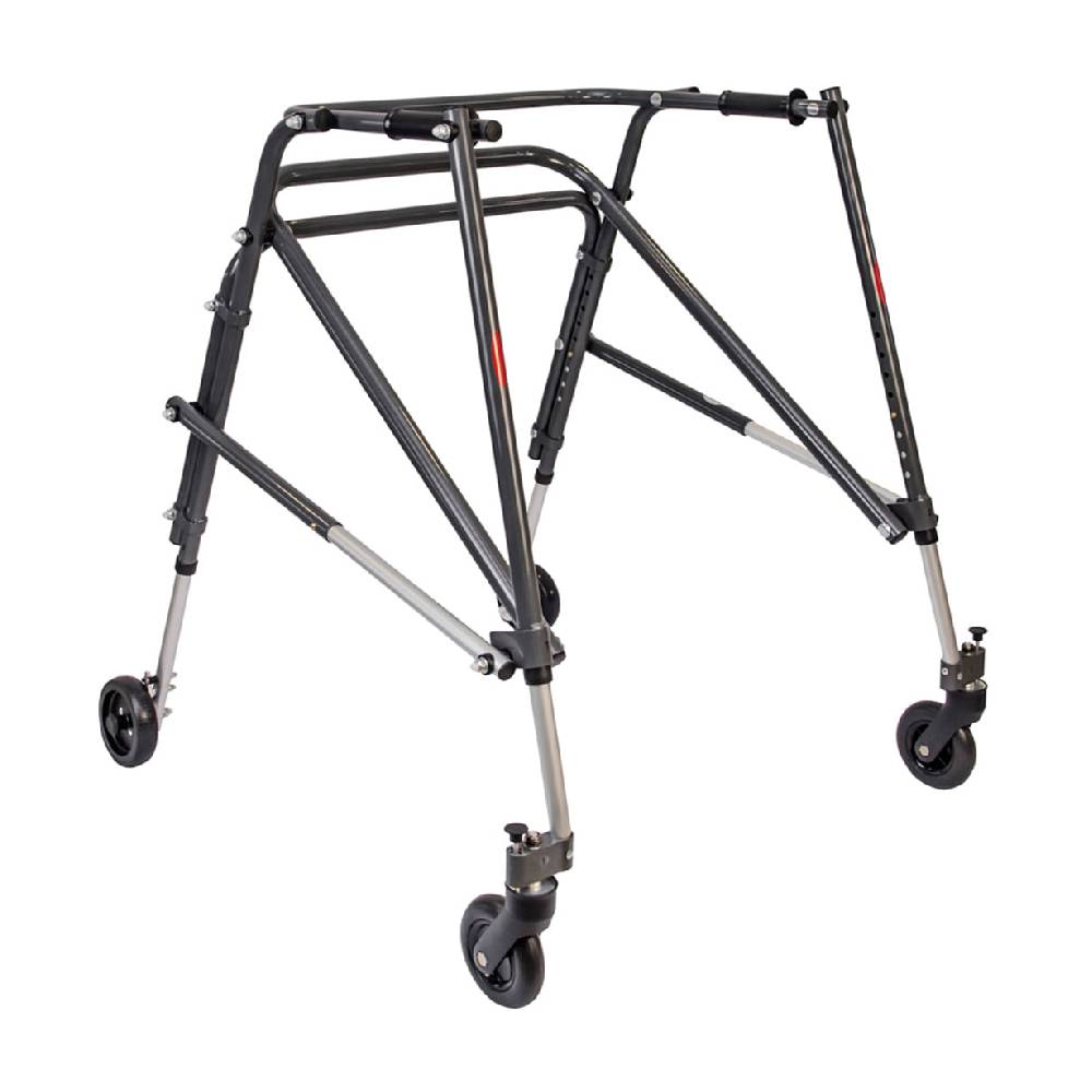 Andador Posterior De Alumínio Com 4 Rodas Mercur Tamanho G