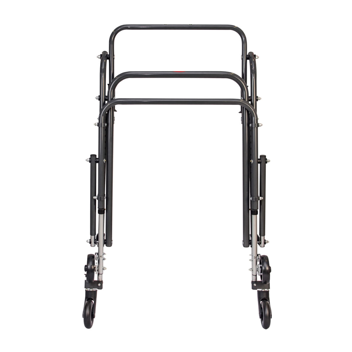 Andador Posterior de Alumínio com 4 rodas Mercur Tamanho G