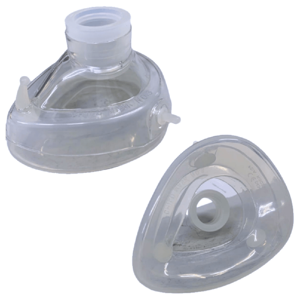 Máscara Para Reanimador Manual Md Nr 3 Silicone Com Cúpula Unidade