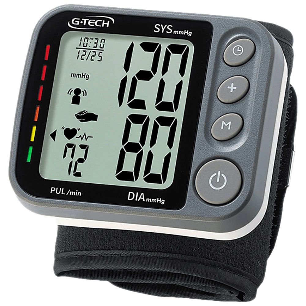Aparelho De Pressão Digital De Pulso G-tech Gp450sp Com Tecnologia 3d Sensor