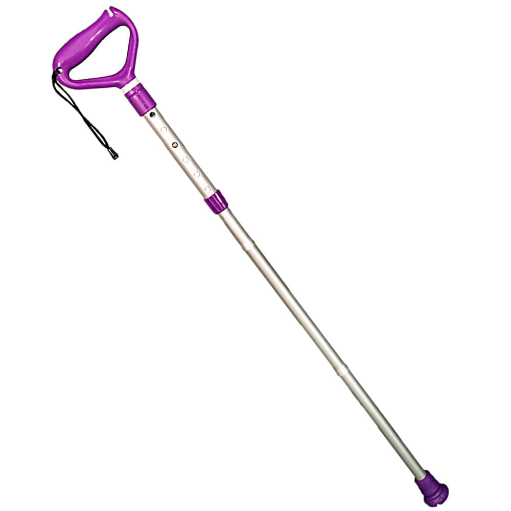 Bengala Mercur Dobrável De Alumínio Lilás