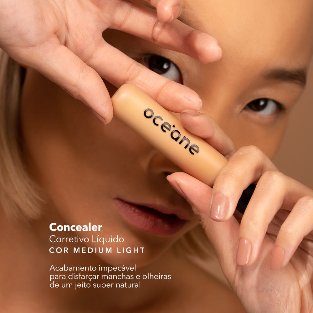 Corretivo Líquido Médio Concealer Medium Light Océane Edition 15g