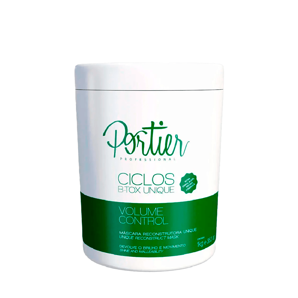 Portier Máscara capilar Reconstrutora Ciclos B Tox Unique 1000ml