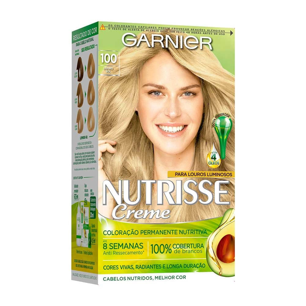Tintura Nutrisse Creme Louro Sol 100