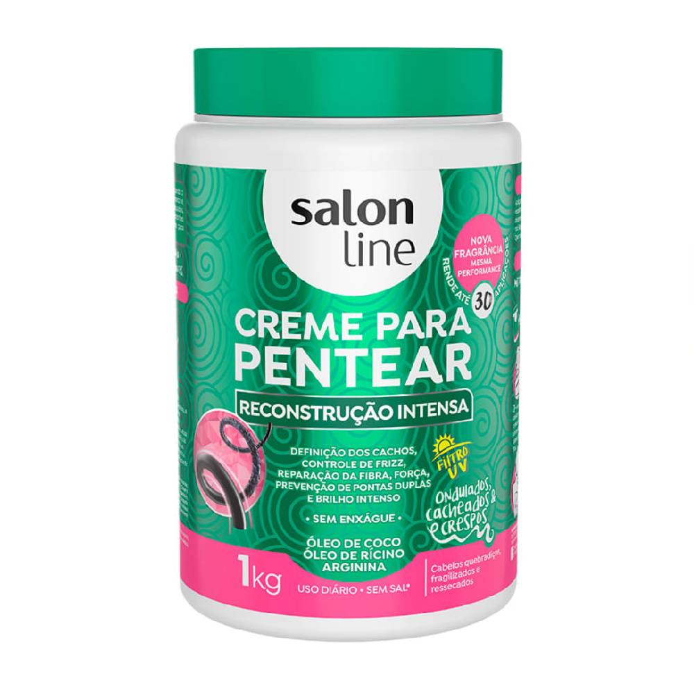 Creme Para Pentear Salon Line Reconstrução Intensa 1kg