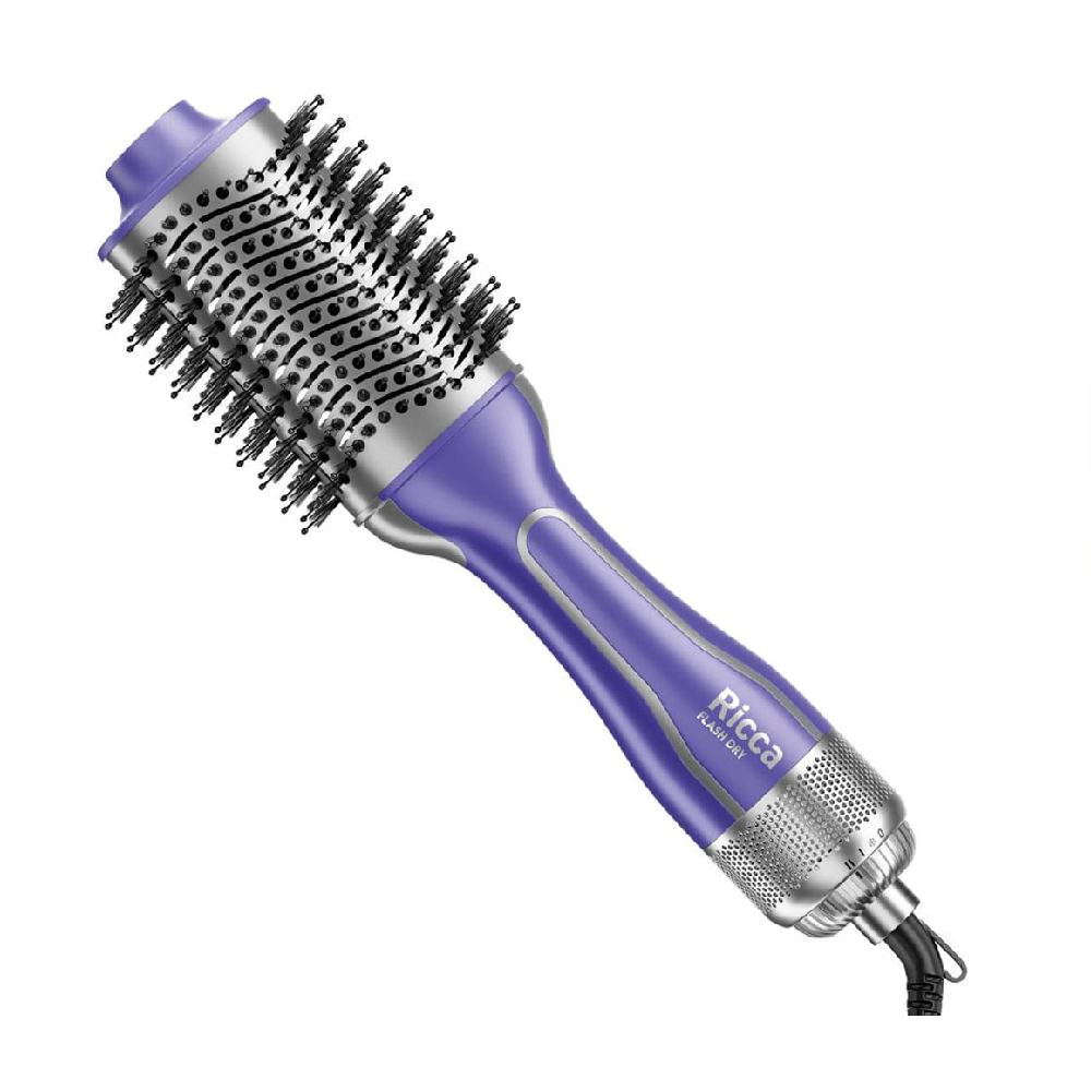 Escova Elétrica Alisadora Ricca Flash Dry W1300 Bivolt
