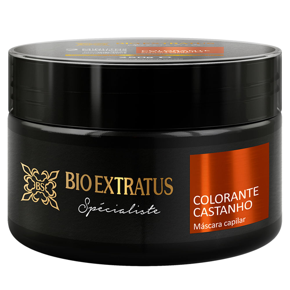 Máscara Colorante Bio Extratus 2 Minutos Mágicos - Castanho 250g