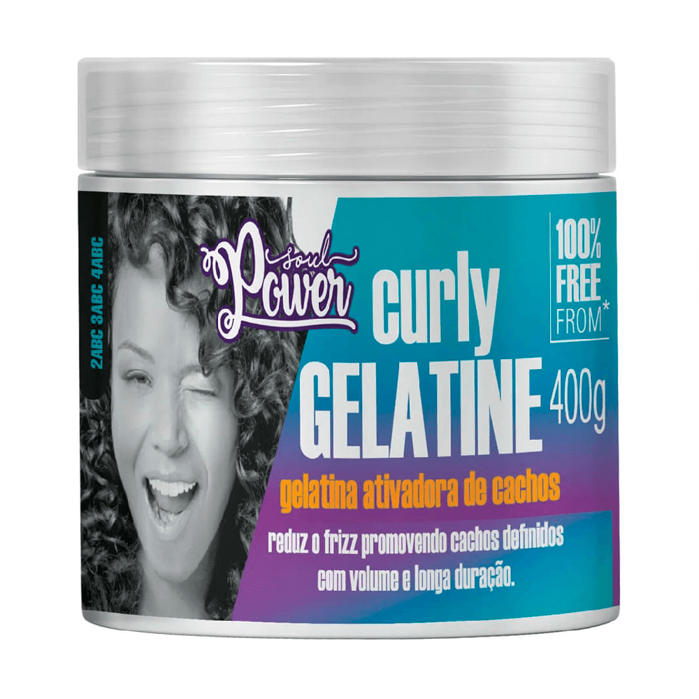 Gelatina Capilar Ativadora de Cachos Soul Power Curly 400g