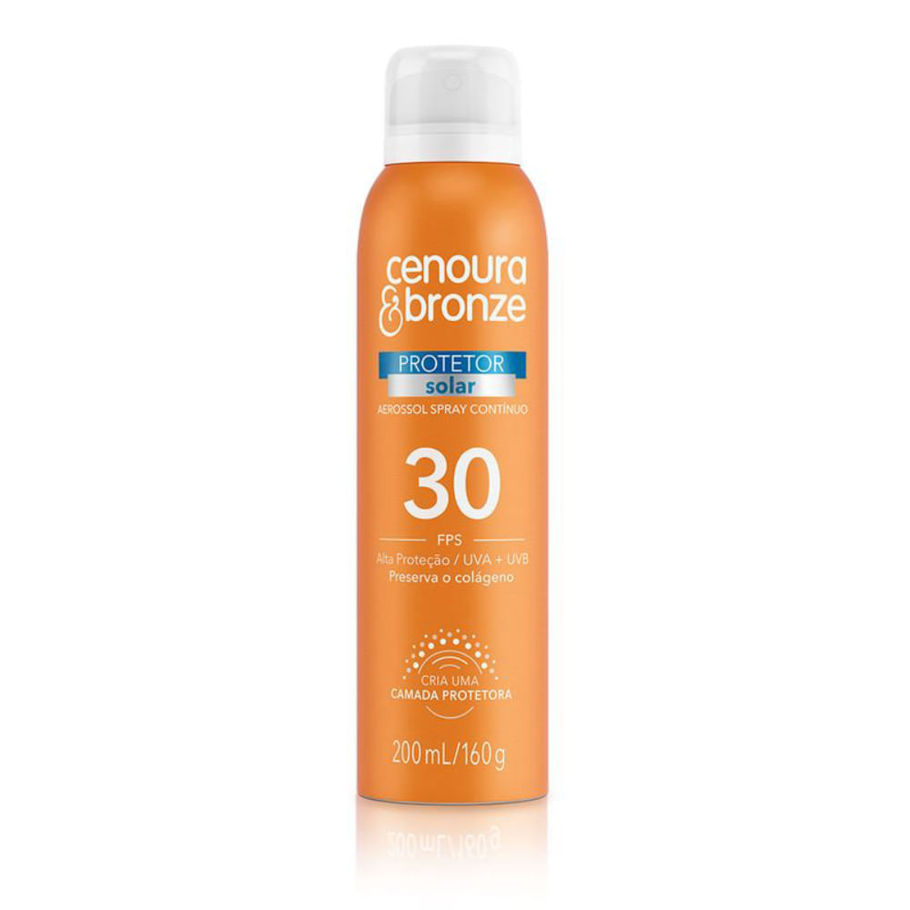 Protetor Solar Cenoura Bronze Aerosol FPS 30 200ml