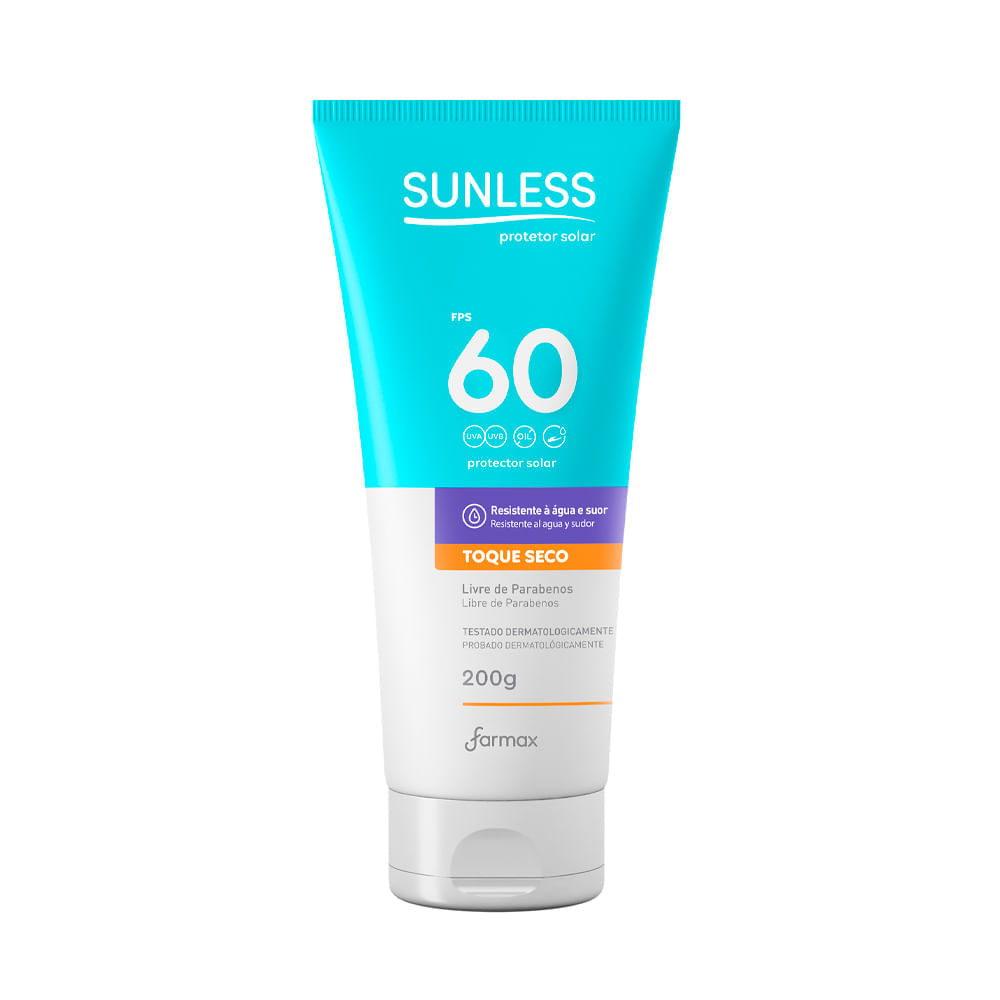Protetor Solar Sunless Toque Seco Fps 60 200g