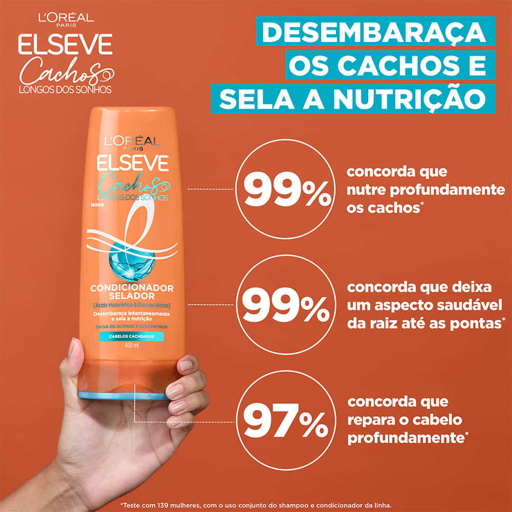 Kit Elseve Cachos Dos Sonhos 3 Produtos