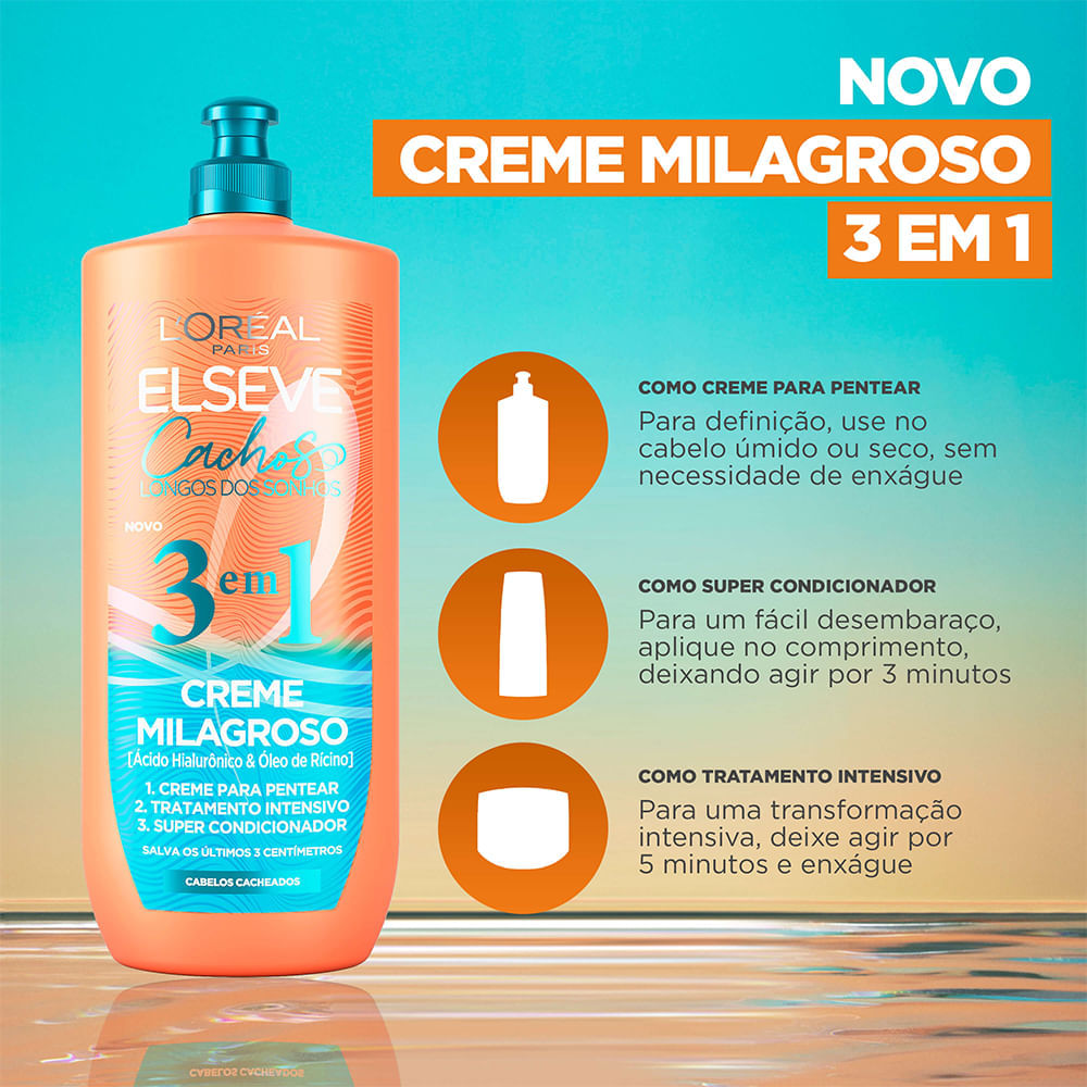 Kit Elseve Cachos Dos Sonhos 3 Produtos
