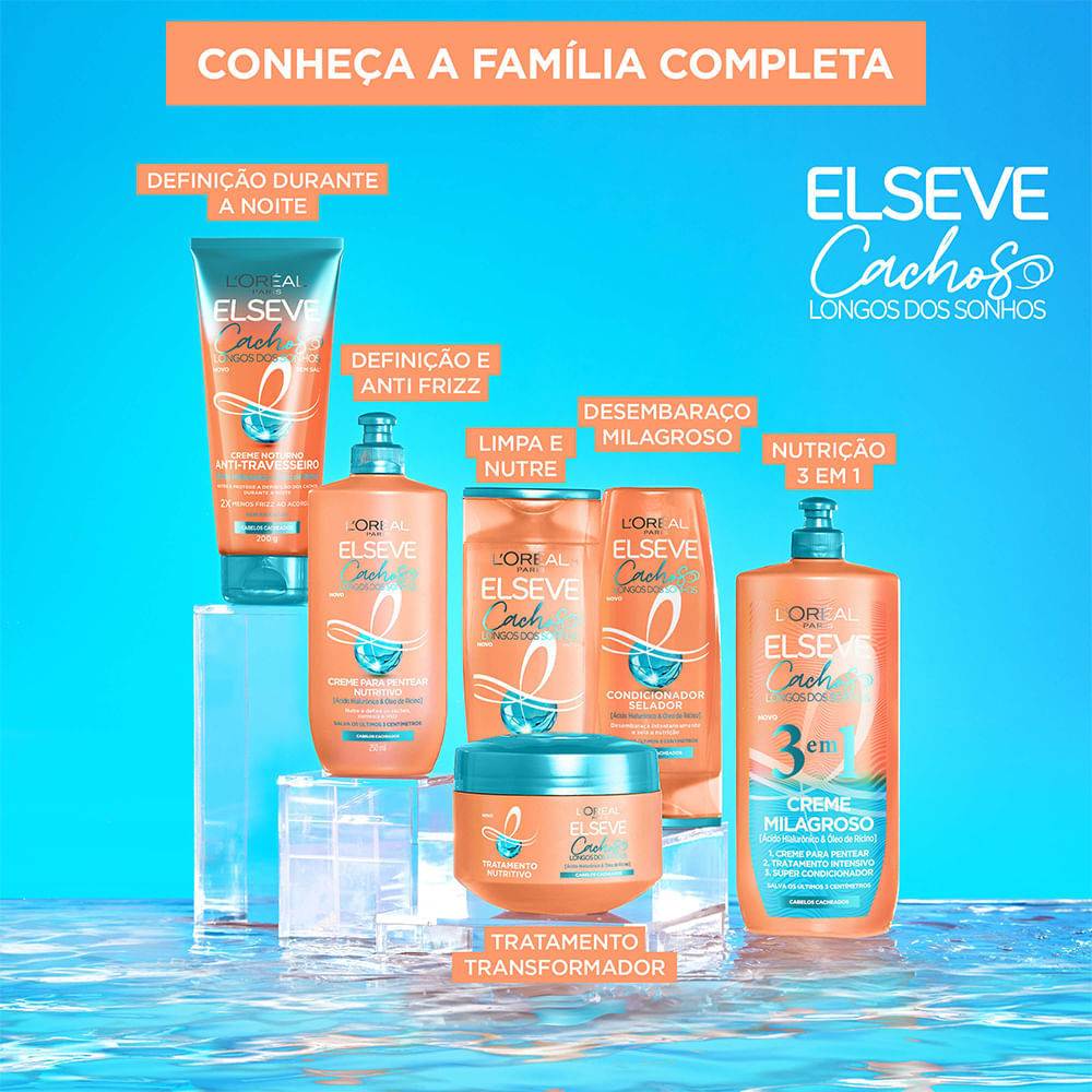 Kit Elseve Cachos Dos Sonhos 3 Produtos